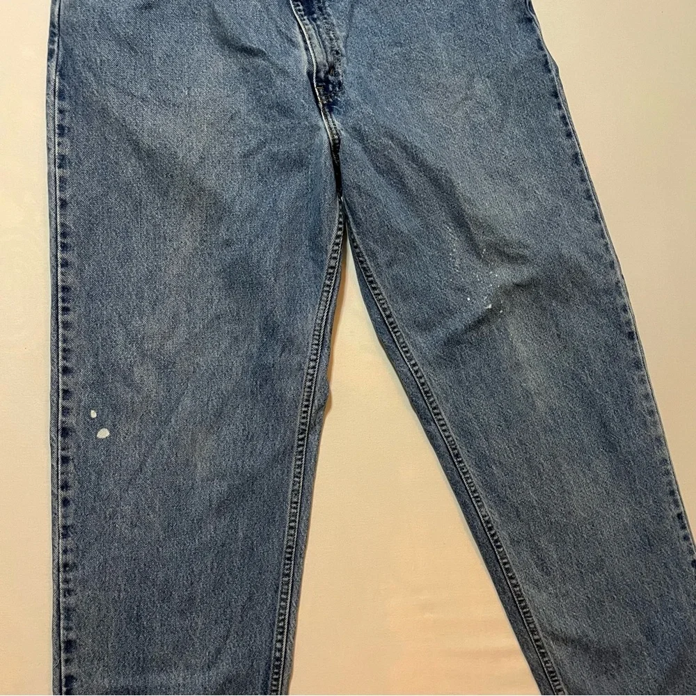 Levi's 550 Orange Tab‎ Relaxed Tapered Jeans Light Wash Mens 38x34 Y2K Vintage